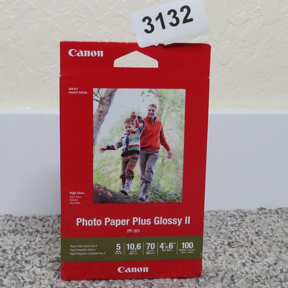 Canon* Sealed Box Inkjet Photo Paper Plus Glossy‎ II 4" x 6"~ 100 Sheets - Picture 6 of 6